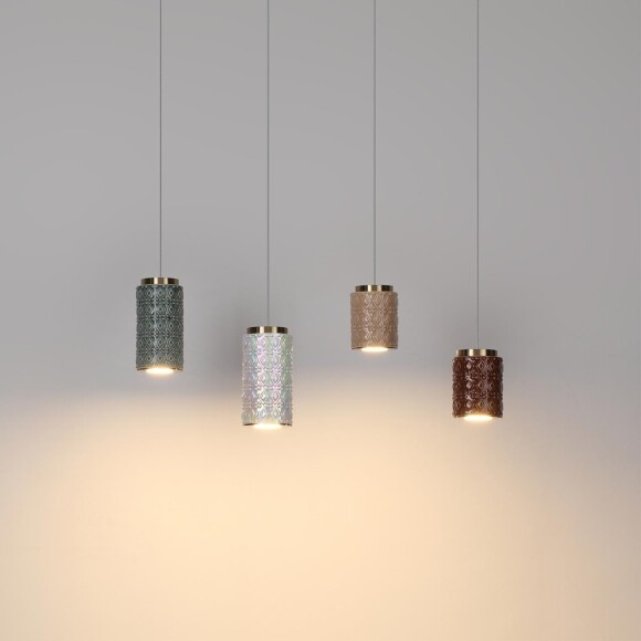 Odeon Light Exclusive LULU 5453/5LA Декоративный светодиодный подвес-цилиндр с коричневым керамическим плафоном и основанием светлая бронза 5Вт 450Лм 3000K CRI80 Odeon Light Exclusive LULU 5453/5LA Декоративный светодиодный подвес-цилиндр с коричневым керамическим плафоном и основанием светлая бронза 5Вт 450Лм 3000K CRI80