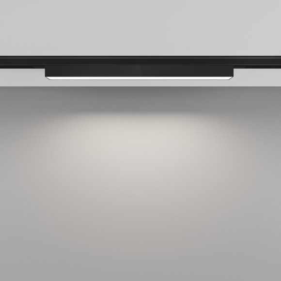 TR192-1-8W4K-B Ультратонкий трековый диммируемый по TRIAC 0/1-10V магнитный светодиодный светильник Maytoni Levity CRI90+ 4000К 250Лм 100° 8Вт