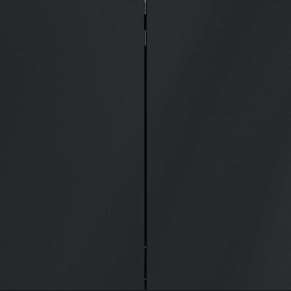 Выключатель встраиваемый VOLTUM S70 двухклавишный 10А, (графит)