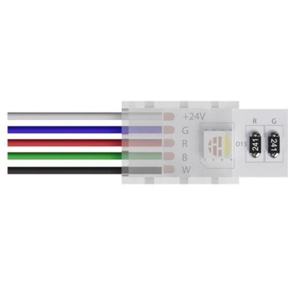 Коннектор (5 шт) ввода питания для 12мм светодиодной RGBW ленты Arte Lamp STRIP-ACCESSORIES A30-12-RGBW Коннектор (5 шт) ввода питания для 12мм светодиодной RGBW ленты Arte Lamp STRIP-ACCESSORIES A30-12-RGBW