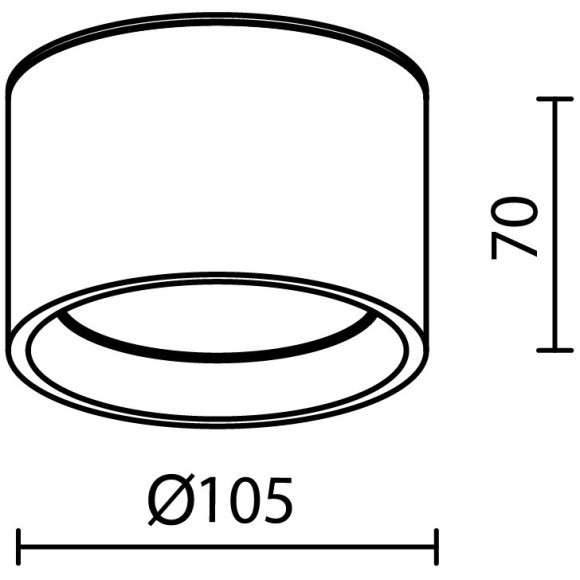 Потолочный светильник Technical C090CL-10W3K-B