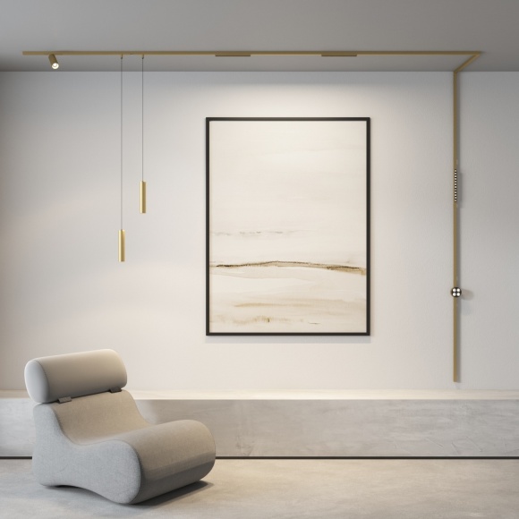 DK5744-SB Трековый магнитный светодиодный светильник Denkirs Shine 48V CRI90+ 3000К 500Лм 36° 8Вт