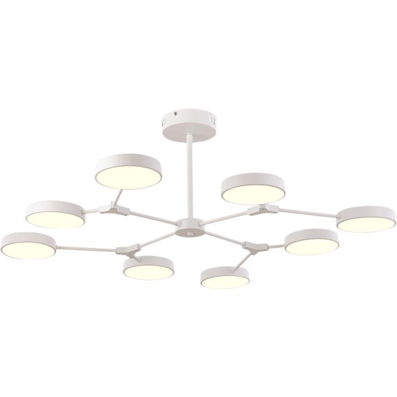 SLE6003-502-08 Светильник потолочный Белый/Белый LED 8*10W MONTA