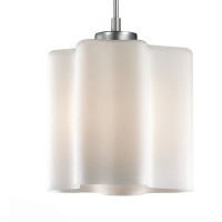 SL116.503.01 Светильник подвесной ST-Luce Серебристый/Белый E27 1*60W ONDE