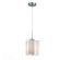 SL116.503.01 Светильник подвесной ST-Luce Серебристый/Белый E27 1*60W ONDE