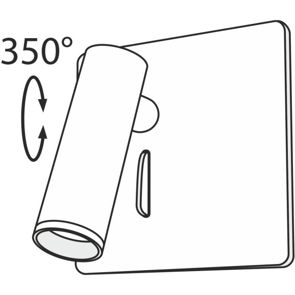 Бра для чтения светодиодное с выключателем Mirax C040WL-L3W3K