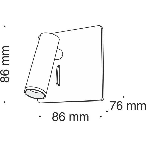 Бра для чтения светодиодное с выключателем Mirax C040WL-L3W3K