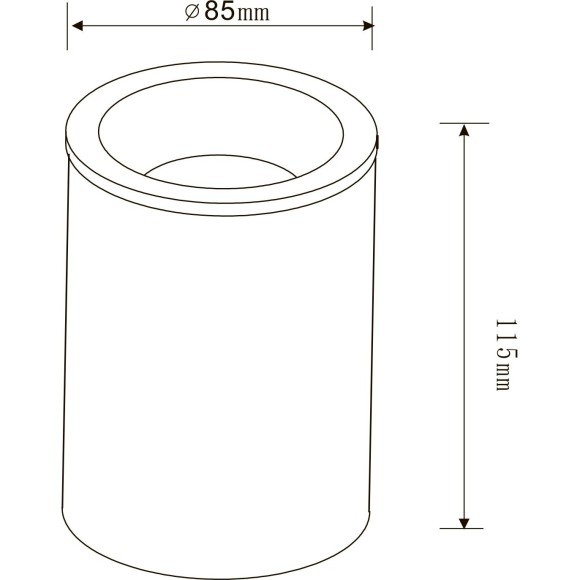 Уличный потолочный светильник Maytoni C029CL-01W Zoom IP65 под лампу 1xGU10 50W