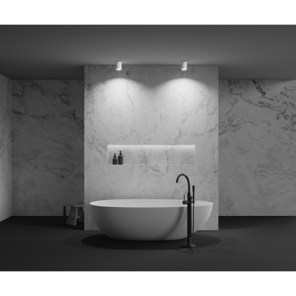 Уличный потолочный светильник Maytoni C029CL-01W Zoom IP65 под лампу 1xGU10 50W