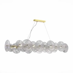 SL1657.213.08 Люстра подвесная ST-Luce Золотистый/Прозрачный E14 8*40W FLERO SL1657.213.08 Люстра подвесная ST-Luce Золотистый/Прозрачный E14 8*40W FLERO