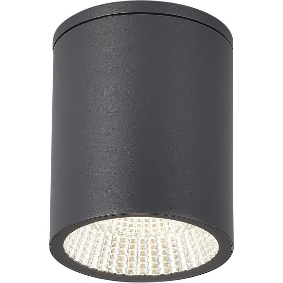 SL9514.712.01 Светильник уличный потолочный ST-Luce серый/белый LED 1*12W 3000K/4000K/6500K TUBO