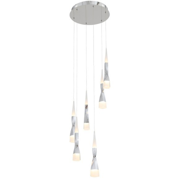 SL405.103.06 Светильник подвесной ST-Luce Хром/Хром, Белый LED 6*7W 3000K BOCHIE