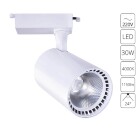 Однофазный двужильный светодиодный трековый светильник Arte Lamp A2664PL-1WH Vinsant 4000К 1150Лм CRI85+ 24° 30Вт