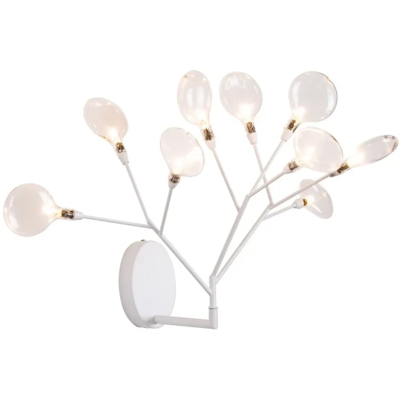 Бра Crystal Lux EVITA AP9 WHITE/TRANSPARENT