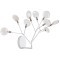 Бра Crystal Lux EVITA AP9 WHITE/TRANSPARENT