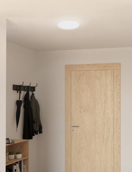 900965 RAPITA Встраиваемый светодиодный светильник с выключателем 18Вт 2400Лм 3000K IP65 алюминий/пластик белый