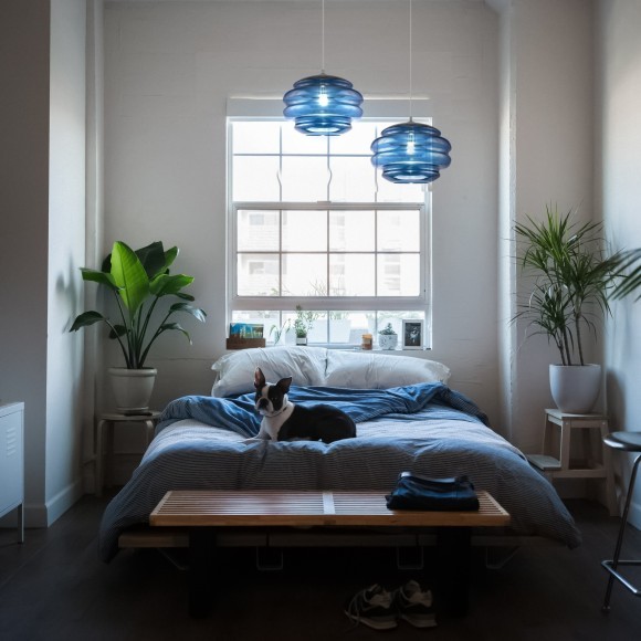 Подвесной светильник с 1 плафоном Maytoni P078PL-01BL Ruche под лампу 1xE27 60W