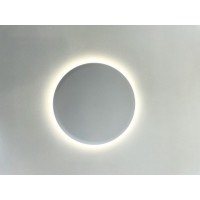 Белый настенный светильник EGLO PORCIANO 74123, встроенный LED 2Вт, 3000К, CRI 80, 100Лм, диммируемый, корпус белый пластик, аккумулятор Li-ion 1800мАч, IP20, диаметр 200 мм, высота 40 мм