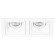 Встраиваемый светильник Lightstar D5260606 Domino под лампы 2xGU5.3 100W