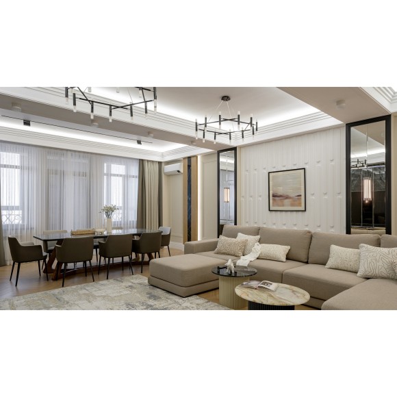 TR033-2-6W4K-B Трековый магнитный светодиодный светильник Maytoni Exility CRI90+ 4000К 450Лм 36° 6Вт