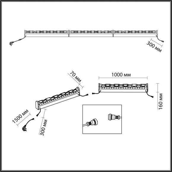 Напольный переносной светильник (вкл в розетку) LED 20W RGBCW с перекл-м цветов с ПДУ Odeon Light WATERFALL 7027/72FL