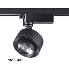 Трехжильный однофазный трековый светодиодный светильник Novotech EDDY 358942 1400лм 15Вт Трехжильный однофазный трековый светодиодный светильник Novotech EDDY 358942 1400лм 15Вт