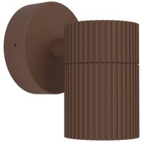 902039 Уличн светодиод свет-к настенный TOMELLOSO, 1X28W(GU10), IP44, алюминий, коричн, стекло, прозрачн