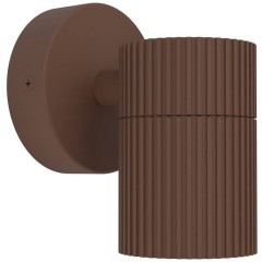 902039 Уличн светодиод свет-к настенный TOMELLOSO, 1X28W(GU10), IP44, алюминий, коричн, стекло, прозрачн