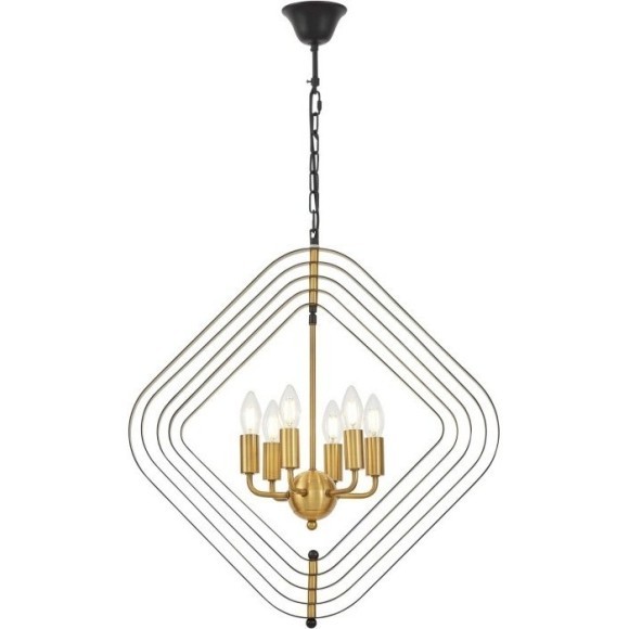 Подвесная люстра Crulia LDP 8005-6 BK+MD