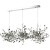 Светильник подвесной Crystal Lux GARDEN SP3х3 L1200 CHROME