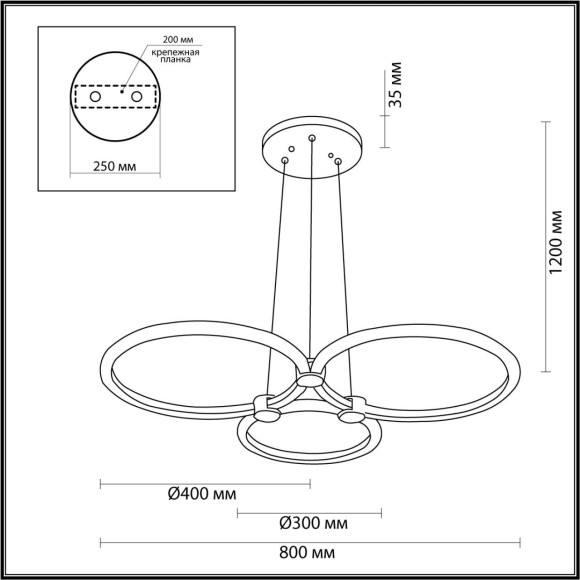 Подвесной светильник Nova 5297/80L Подвесной светильник Nova 5297/80L
