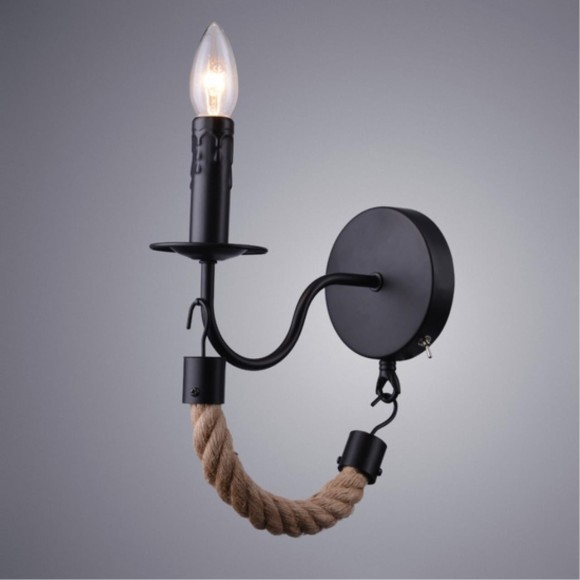 Бра Arte Lamp A8956AP-1BK MARSIGLIA под лампу 1xE14 40W Бра Arte Lamp A8956AP-1BK MARSIGLIA под лампу 1xE14 40W