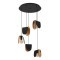 390183 SERENARA Люстра потолочная с 5 лампами E27, черный
