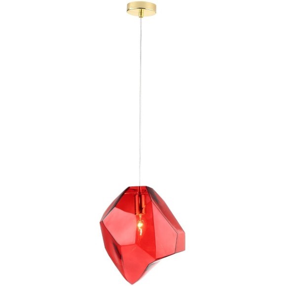 Светильник подвесной Crystal Lux NUESTRO SP1 GOLD/RED Светильник подвесной Crystal Lux NUESTRO SP1 GOLD/RED