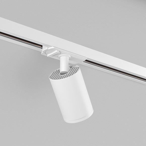 Однофазный двужильный трековый светильник Denkirs DK6201-WH SOLID Tube под сменную лампу GU5.3 Однофазный двужильный трековый светильник Denkirs DK6201-WH SOLID Tube под сменную лампу GU5.3