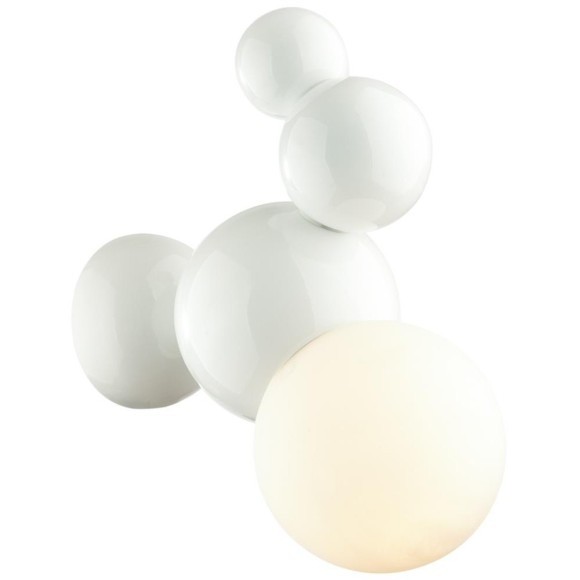 6565/1W MODERNI LN24 белый/белый матовый/металл/стекло Бра E27 1*40W 220V BLASEN