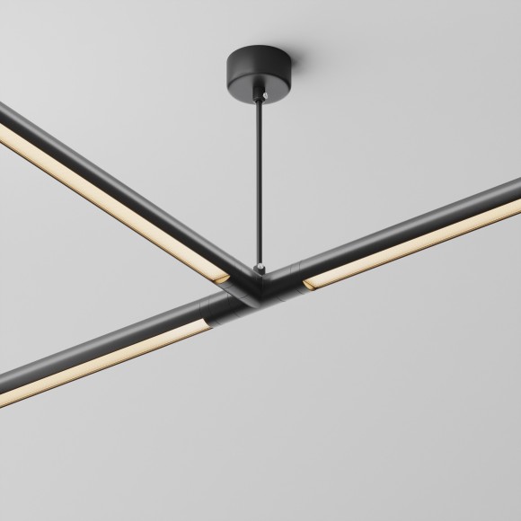 T-образный плоский коннектор для системы Maytoni Shelf с вводом питания CA015TC-P-B