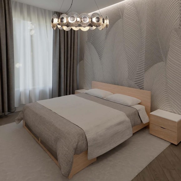 4641-16P, подвесная люстра, D700xH295/1590, LEDx72W, 8217LM, 4000K, included