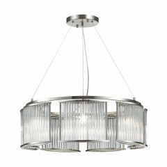 SL1627.103.07 ST Luce VELLETRI Подвесная люстра, E14,7х40W, хром/прозрачный SL1627.103.07 ST Luce VELLETRI Подвесная люстра, E14,7х40W, хром/прозрачный