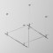 Готовая конструкция Maytoni Flarity квадратная двухуровневая на тросовых подвесах Hang TFC-Flar-H08-PT