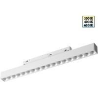 359622 Трековый светильник Novotech SHINO с переключ. цв. темпер. IP20 LED Ra90 Lm1170 3000К\4000К\6000К 18W 48V FLUM