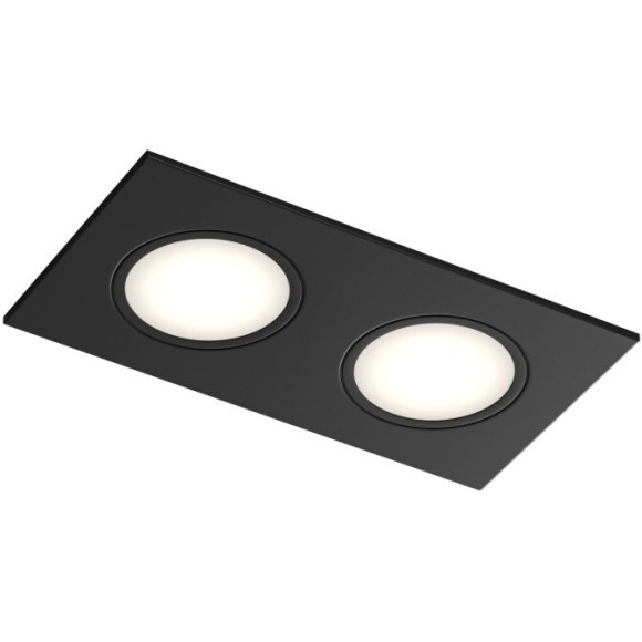 DK3112-BK Встраиваемый черный влагозащищенный светильник Denkirs PORT 2 лампы GU5.3 или LED модуля макс. 15 Вт