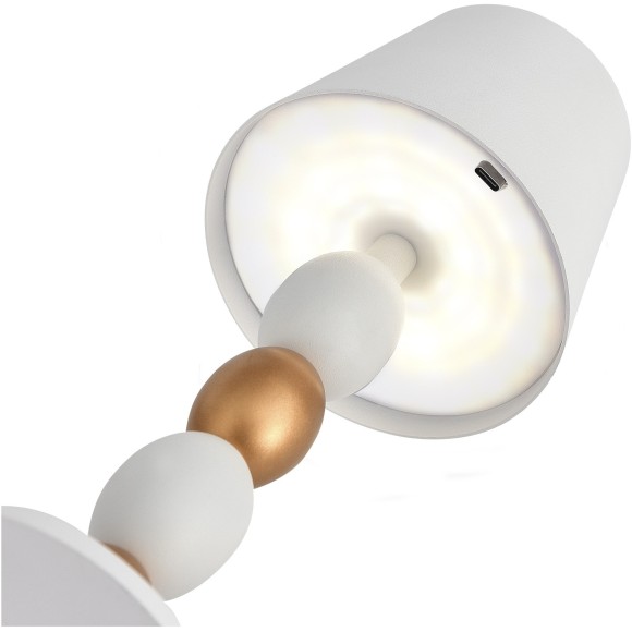 SL1011.514.01 Прикроватная лампа ST-Luce Белый, Золотистый/Белый LED 1*3W 3000-6000K EASE