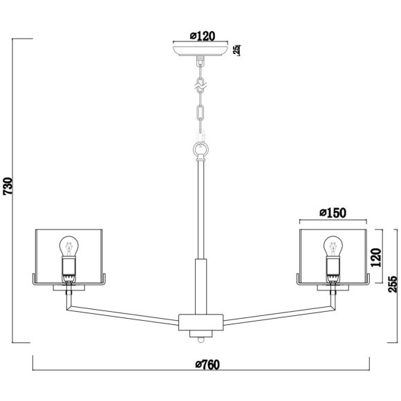 Люстра подвесная Freya FR5096PL-08CH Karen под лампы 8xE14 40W Люстра подвесная Freya FR5096PL-08CH Karen под лампы 8xE14 40W