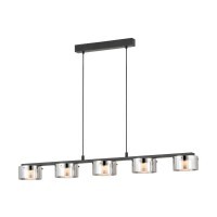 39875 COPILLOS Светодиодный подвесной светильник диммируемый по TRIAC, 36Вт, 2850Лм, 3000К, черный, металл/стекло