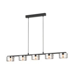 39875 COPILLOS Светодиодный подвесной светильник диммируемый по TRIAC, 36Вт, 2850Лм, 3000К, черный, металл/стекло 39875 COPILLOS Светодиодный подвесной светильник диммируемый по TRIAC, 36Вт, 2850Лм, 3000К, черный, металл/стекло