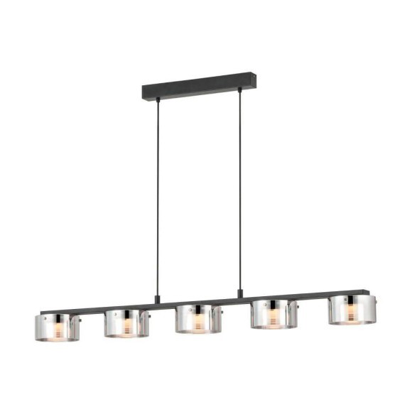 39875 COPILLOS Светодиодный подвесной светильник диммируемый по TRIAC, 36Вт, 2850Лм, 3000К, черный, металл/стекло