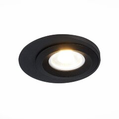 ST216.408.01 Св-к встр. Черный GU10 1*7W IP20 D100xH23 220V Без ламп Встраиваемые светильники ST216.408.01 Св-к встр. Черный GU10 1*7W IP20 D100xH23 220V Без ламп Встраиваемые светильники