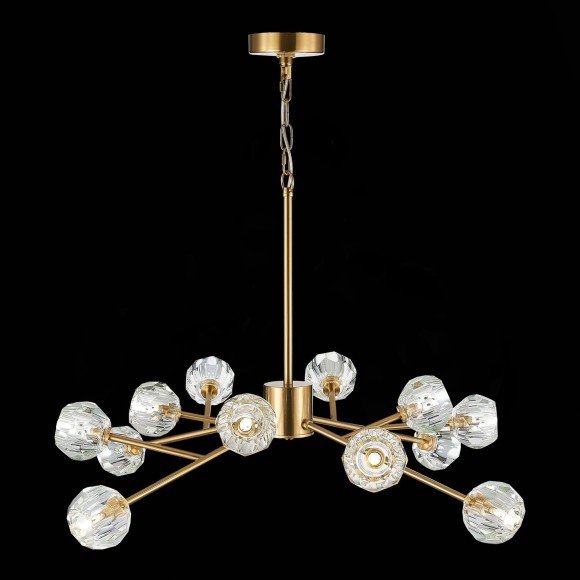 SL1166.303.12 Светильник подвесной ST-Luce Латунь/Прозрачный G9 LED 12*5W ROMANO SL1166.303.12 Светильник подвесной ST-Luce Латунь/Прозрачный G9 LED 12*5W ROMANO