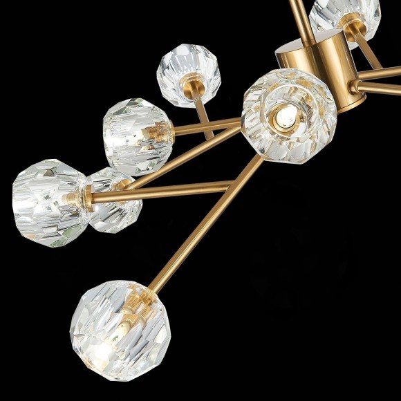 SL1166.303.12 Светильник подвесной ST-Luce Латунь/Прозрачный G9 LED 12*5W ROMANO SL1166.303.12 Светильник подвесной ST-Luce Латунь/Прозрачный G9 LED 12*5W ROMANO